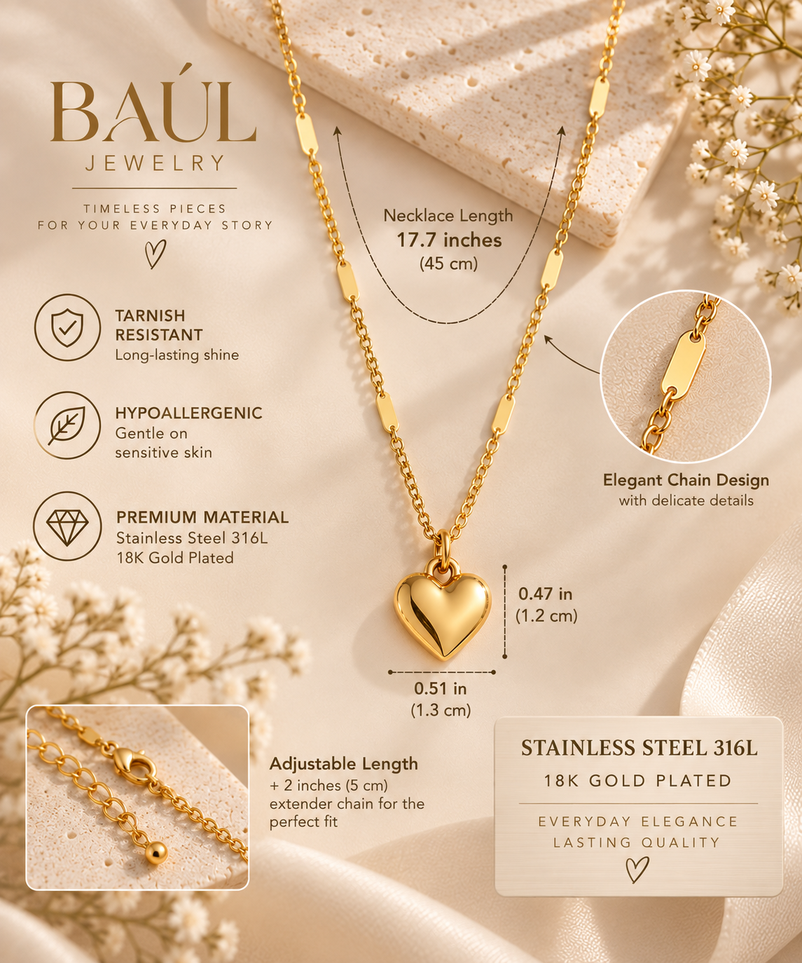 BAUL Heart Necklace