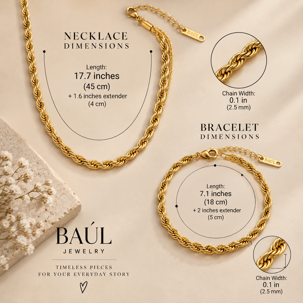 VBAUL Rope Chain Set